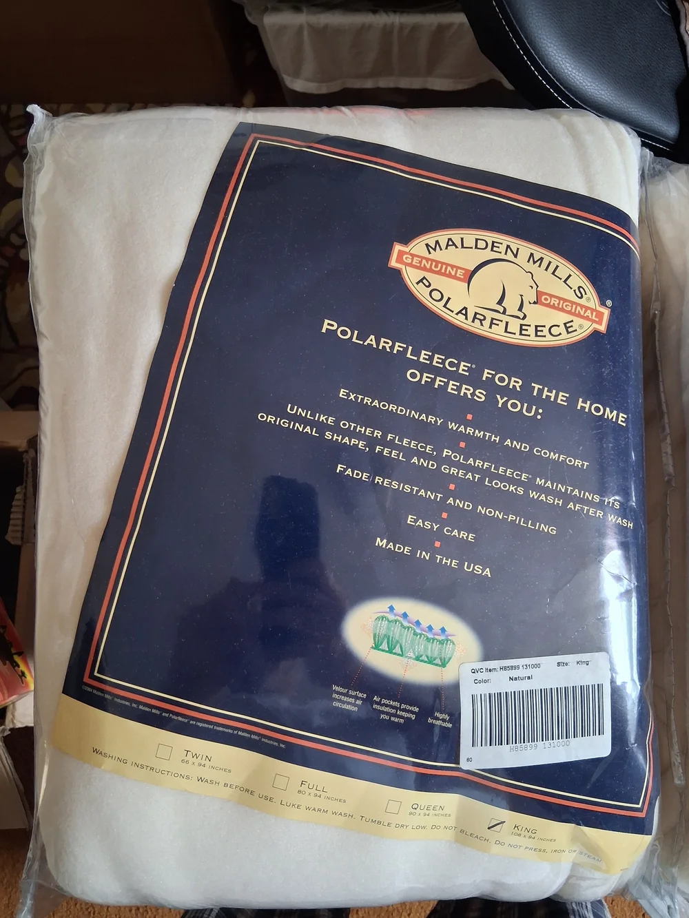 Malden Mills Polar Fleece Blankets Qty 2